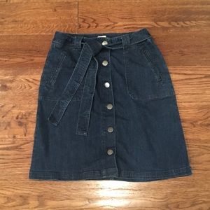 70s Style Jean Skirt